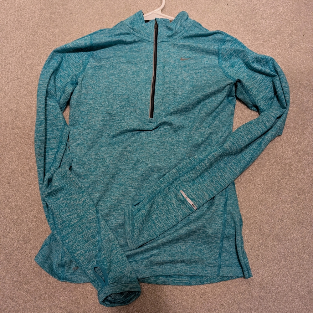Women's Blue Nike Long Sleeve Top
